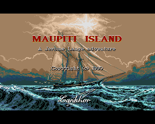Maupiti Island (Amiga) screenshot: Title screen