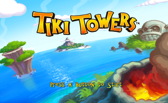 Tiki Towers (Wii) screenshot: Title screen