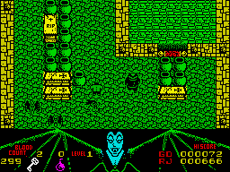 The Astonishing Adventures of Mr. Weems and the She Vampires (ZX Spectrum) screenshot: Zombie! Shoot!