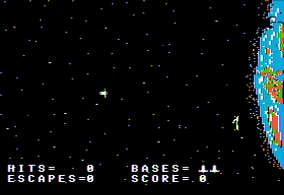 Escape from Arcturus (Apple II) screenshot: Escape Gameplay