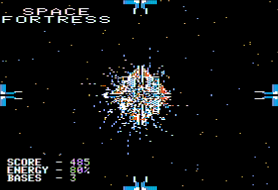 Escape from Arcturus (Apple II) screenshot: Space Fortress Destroyed