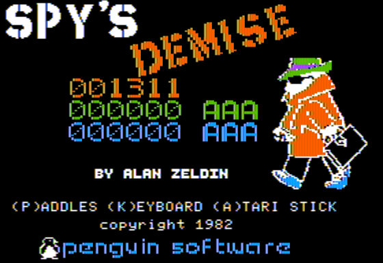 Spy's Demise (Apple II) screenshot: High Score