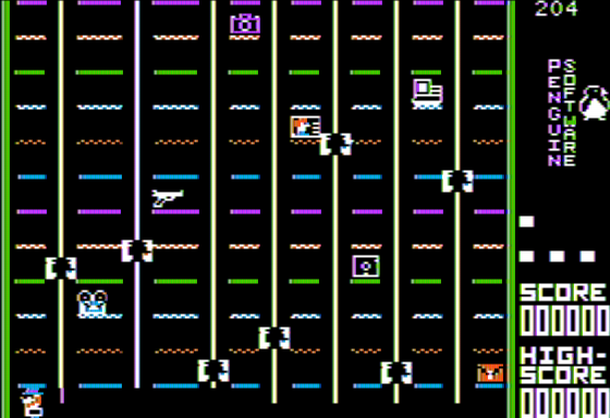 Spy's Demise (Apple II) screenshot: Gameplay