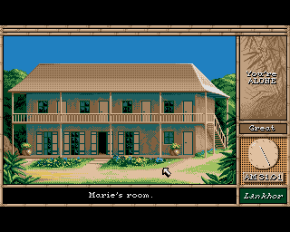 Maupiti Island (Amiga) screenshot: The old colonial trading post