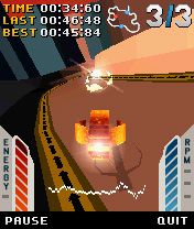 Geopod XE (Symbian) screenshot: Racing view