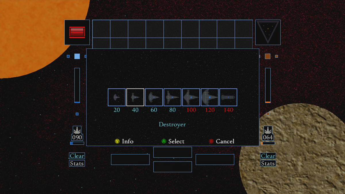 The Adhara War (Xbox 360) screenshot: Building a new ship (Trial version)