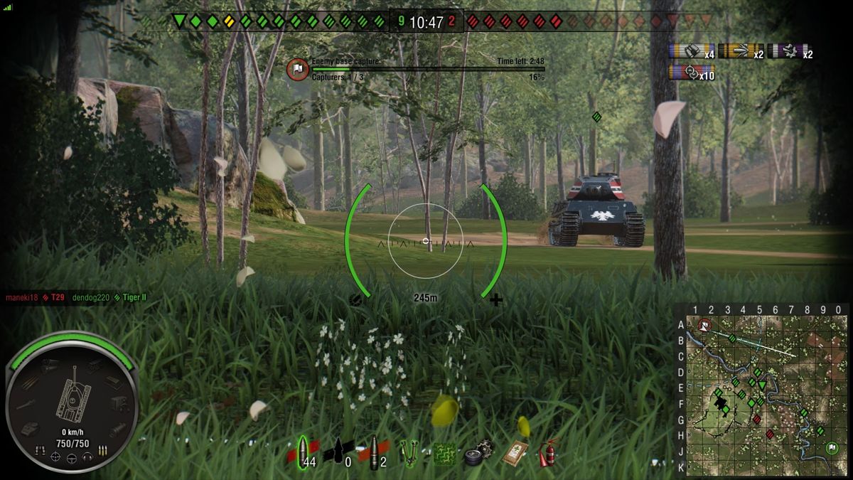World of Tanks: Adler VK 45.03 Ultimate (PlayStation 4) screenshot: Allied Adler tank heading my way