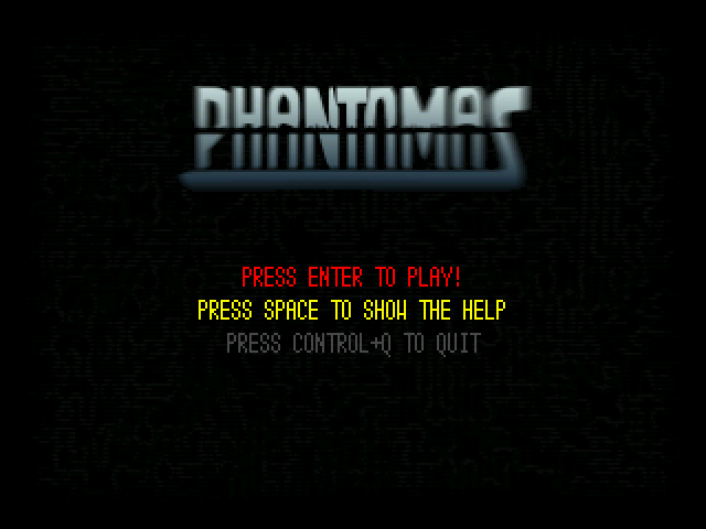 Phantomas PC (Windows) screenshot: Main menu