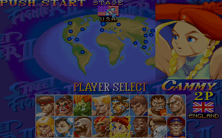 Super Street Fighter II Turbo (DOS) screenshot: Chosen Cammy