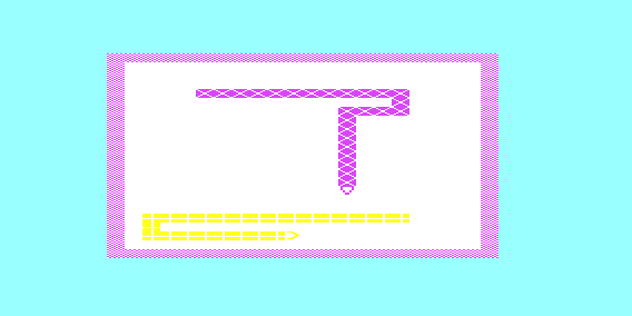 Action Games (VIC-20) screenshot: Vic Trap - A game in progress