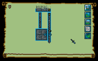 The Final Battle (Atari ST) screenshot: The map