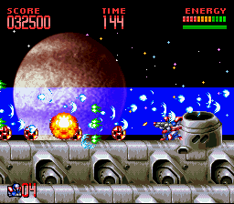 Screenshot of Super Turrican 2 (SNES, 1995) - MobyGames