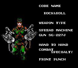 G.I. Joe: A Real American Hero (NES) screenshot: Rock&Roll with two guns. Yeah!
