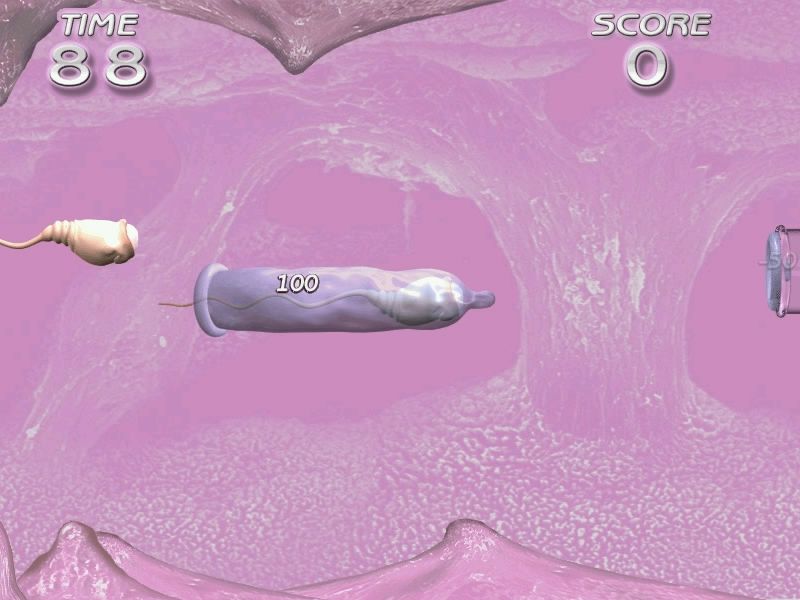 Catch the Sperm (Windows) screenshot: Catched sperm cell