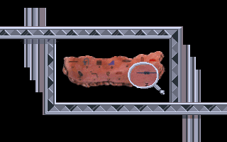 The Dagger of Amon Ra (DOS) screenshot: Looking at an artifact