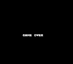 Amagon (NES) screenshot: Game over