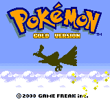 Pokémon Gold Version (Game Boy Color) screenshot: Title screen