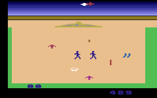 Lost Luggage (Atari 2600) screenshot: Oops, missed a suitcase!