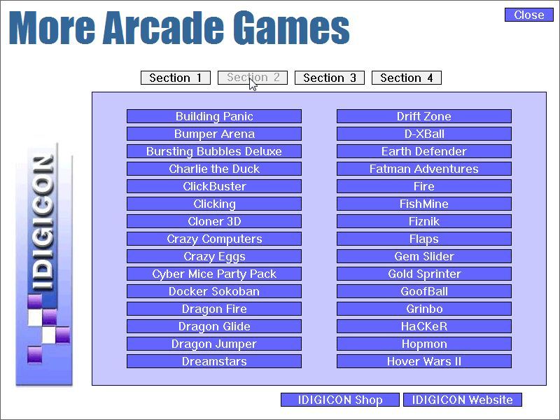 More Arcade/Strategy Games (Windows) screenshot: More Arcade Games: Section 2