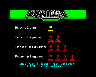 Gary Linekers Superskills (ZX Spectrum) screenshot: How many players?