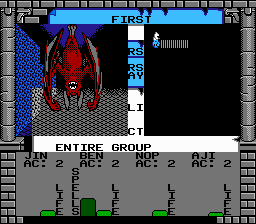 Swords and Serpents (NES) screenshot: Bat