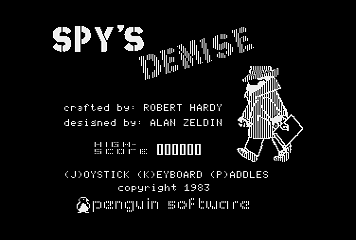Spy's Demise (Atari 8-bit) screenshot: Title Screen