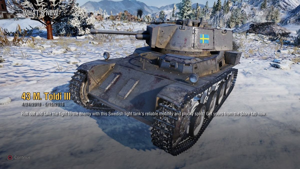 World of Tanks: 43 M. Toldi III Ultimate (PlayStation 4) screenshot: 43 M. Toldi III tank announced in the news section