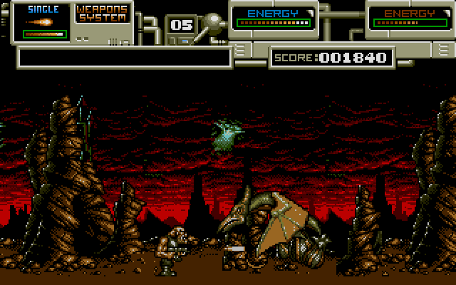 Rubicon (Amiga) screenshot: Jurassic big bird