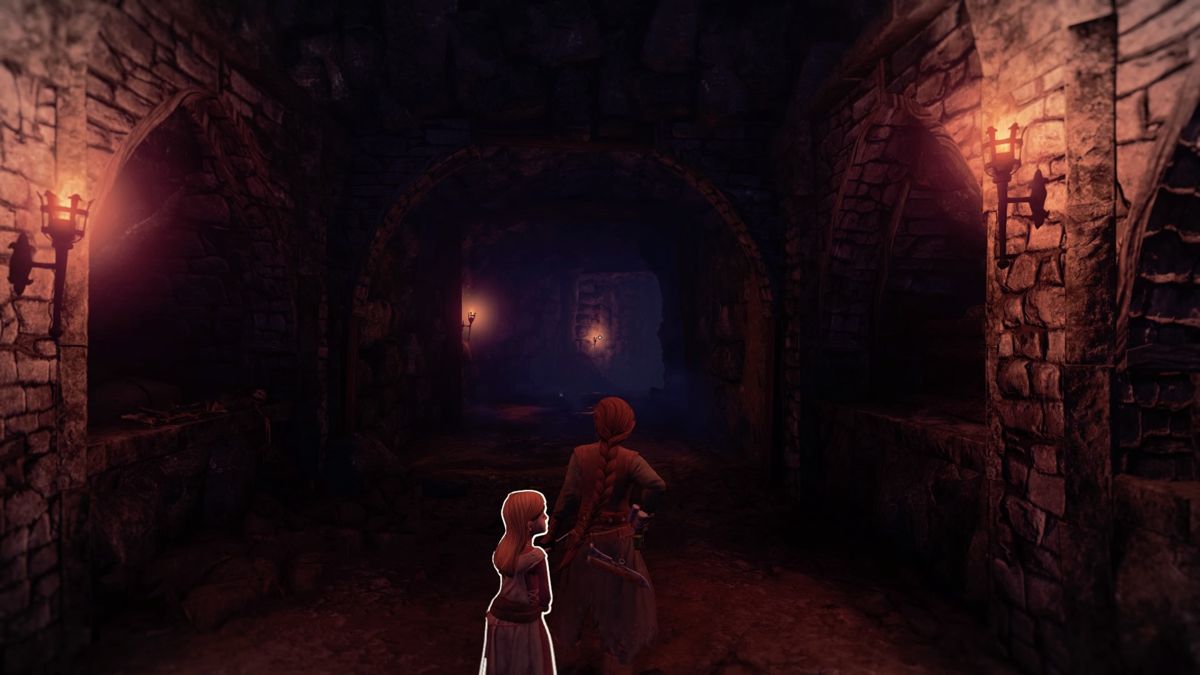 Shadwen (PlayStation 4) screenshot: Entering the crypts