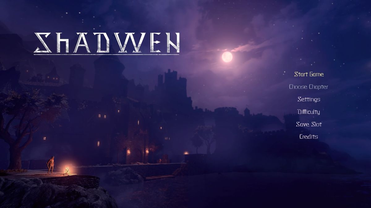 Shadwen (PlayStation 4) screenshot: Main menu