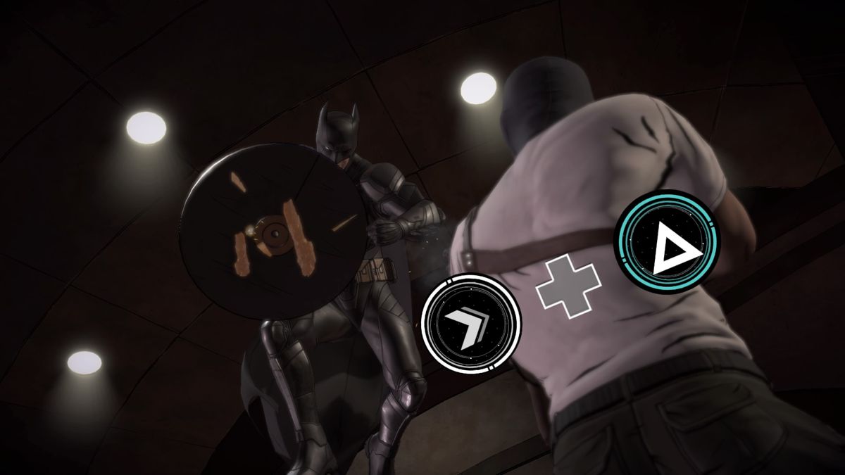 Batman: The Telltale Series - The Enemy Within: Episode 1 - The Enigma (PlayStation 4) screenshot: Enemy takedown