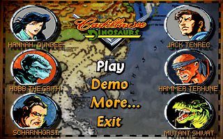 Cadillacs and Dinosaurs: The Second Cataclysm (DOS) screenshot: Game Menu