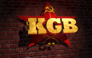 KGB (DOS) screenshot: Title screen (original version)