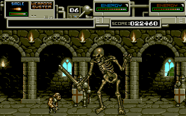Rubicon (Amiga) screenshot: Just bones