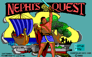 Nephi's Quest (DOS) screenshot: Title screen