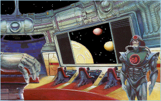 Stellar 7 (DOS) screenshot: Gir Draxon's HQ (MCGA/VGA)