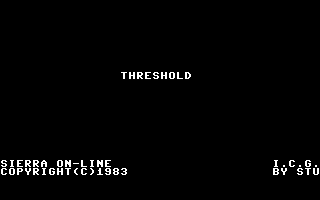 Threshold (Commodore 64) screenshot: Title screen