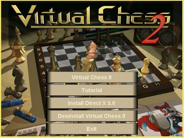 Virtual Chess 2 (Windows) screenshot: Title screen
