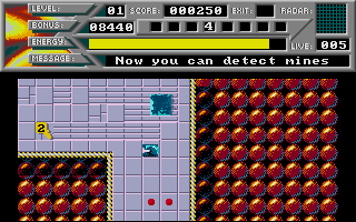 Nightdawn (Atari ST) screenshot: Finding key to door number 2