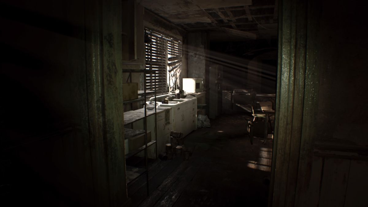 Resident Evil 7: Biohazard (PlayStation 4) screenshot: This doesn't look inviting one bit