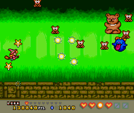 Magical Chase (Windows) screenshot: If you're so peaceful, then why are you attacking me with your bears?