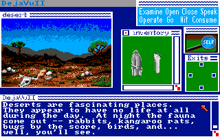Déjà Vu II: Lost in Las Vegas (Amiga) screenshot: The desert.