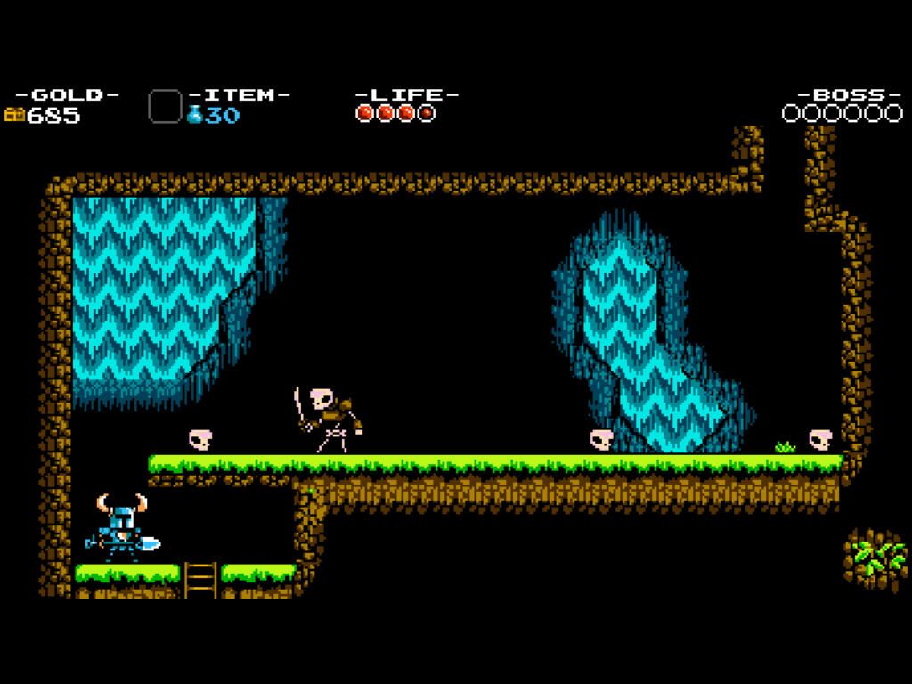 Shovel Knight (Windows) screenshot: Skeleton