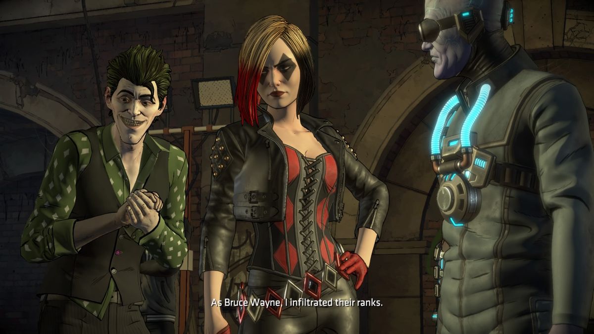 Batman: The Telltale Series - The Enemy Within: Episode Three - Fractured Mask (PlayStation 4) screenshot: Bruce had infiltrated The Pact