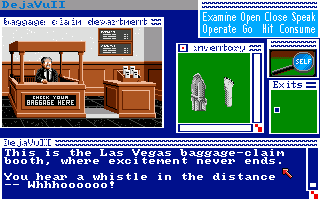Déjà Vu II: Lost in Las Vegas (Amiga) screenshot: Baggage claim.