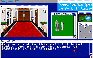 Déjà Vu II: Lost in Las Vegas (Amiga) screenshot: Hotel hallway.