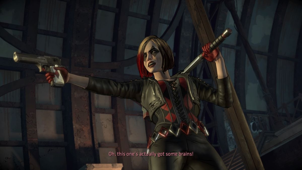 Batman: The Telltale Series - The Enemy Within: Episode Three - Fractured Mask (PlayStation 4) screenshot: Hayley is taking over as the leader of The Pact