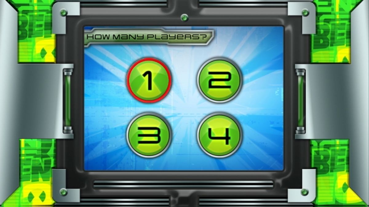 Ben 10: Alien Force - DVD Game (DVD Player) screenshot: The player selection screen