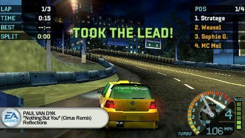 Screenshot of Need for Speed: Underground - Rivals (PSP, 2005) - MobyGames