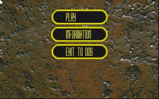 Enemy Lines (DOS) screenshot: The games main menu.